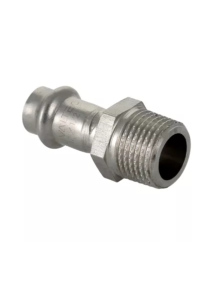 Купить Соединитель нерж. сталь с нар.р. 18х3/4" (vti.901.i.001805) по цене 609 руб., в Санкт-Петебруге в интернет магазине 100-Систем, а также дургие товары VALTEC из раздела Фитинги Valtec 18 и Трубы и фитинги Valtec