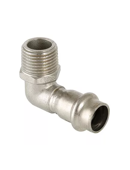 Купить Угольник 90° с нар.р. нерж. сталь 18х3/4" (vti.953.i.001805) по цене 883 руб., в Санкт-Петебруге в интернет магазине 100-Систем, а также дургие товары VALTEC из раздела Фитинги Valtec 18 и Трубы и фитинги Valtec