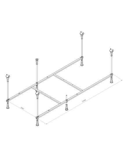 Купить W84A-160-070W-R Func Каркас для ванн 160х70 (w84a-160-070w-r) по цене 6490 руб., в Санкт-Петебруге в интернет магазине 100-Систем, а также дургие товары AM.PM из раздела Каркасы и Комплектующие для ванн
