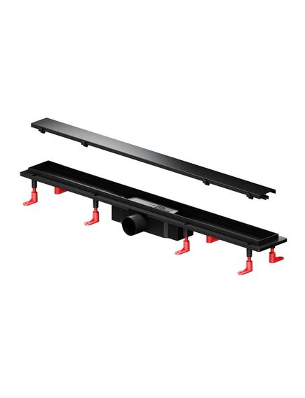 Купить W02SC-U11-080-04BM PrimeFlow Трап для душа линейный универс затвор Tile 80см цвет черн мат (w02sc-u11-080-04bm) по цене 12890 руб., в Санкт-Петебруге в интернет магазине 100-Систем, а также дургие товары AM.PM из раздела Лотки и Душевые лотки и душевые трапы