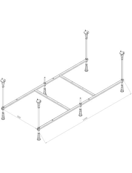 Купить W94A-150-070W-R X-Joy Каркас для ванн 150х70 (w94a-150-070w-r) по цене 6390 руб., в Санкт-Петебруге в интернет магазине 100-Систем, а также дургие товары AM.PM из раздела Каркасы и Комплектующие для ванн