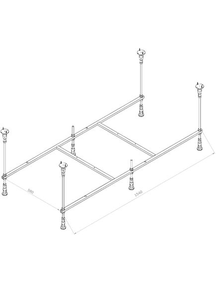 Купить W94A-160-070W-R X-Joy Каркас для ванн 160х70 (w94a-160-070w-r) по цене 6490 руб., в Санкт-Петебруге в интернет магазине 100-Систем, а также дургие товары AM.PM из раздела Каркасы и Комплектующие для ванн