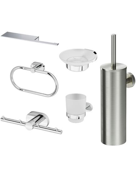Купить AK74D0606W Sense L набор аксессуаров для зоны красоты и туалета (ak74d0606w) по цене 25190 руб., в Санкт-Петебруге в интернет магазине 100-Систем, а также дургие товары AM.PM из раздела Комбинированные стойки держатели и Аксессуары для ванной комнаты