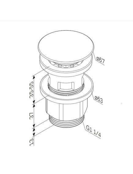 Купить F0700P22 донный клапан, нажимной, чёрный, шт. (f0700p22) по цене 1990 руб., в Санкт-Петебруге в интернет магазине 100-Систем, а также дургие товары AM.PM из раздела Выпуски, донные клапаны и Сифоны