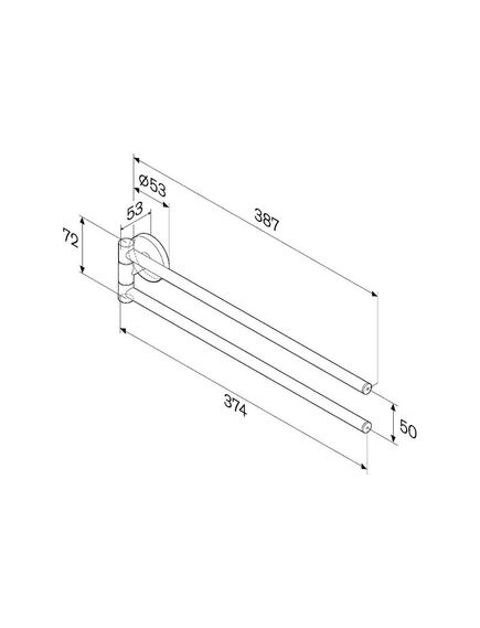 Купить A85A32600 X-Joy, Двойная вешалка-вертушка для полотенец (a85a32600) по цене 3790 руб., в Санкт-Петебруге в интернет магазине 100-Систем, а также дургие товары AM.PM из раздела Держатели поворотные (рога) и Полотенцедержатели