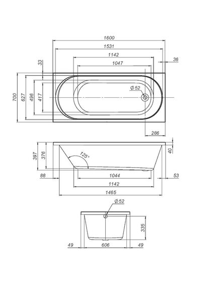 Купить W94A-160-070W-A1 X-Joy Ванна акриловая 160х70 (w94a-160-070w-a1) по цене 22990 руб., в Санкт-Петебруге в интернет магазине 100-Систем, а также дургие товары AM.PM из раздела Акриловые ванны и Ванны