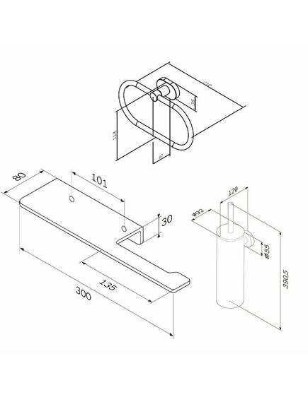 Купить AK74T0503W Sense L набор аксессуаров для зоны туалета (ak74t0503w) по цене 15990 руб., в Санкт-Петебруге в интернет магазине 100-Систем, а также дургие товары AM.PM из раздела Комбинированные стойки держатели и Аксессуары для ванной комнаты