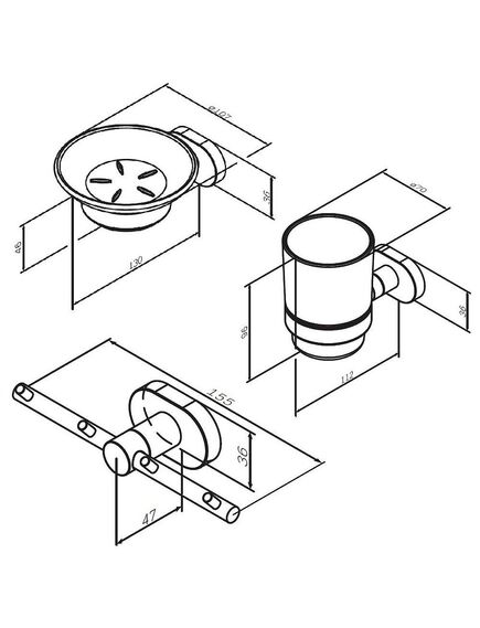Купить AK74B0403W Sense L набор аксессуаров для зоны красоты (ak74b0403w) по цене 9290 руб., в Санкт-Петебруге в интернет магазине 100-Систем, а также дургие товары AM.PM из раздела Комбинированные стойки держатели и Аксессуары для ванной комнаты