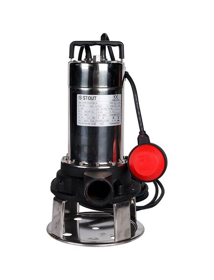 Купить SPD-0004-211100 STOUT Насос дренажный с режущим механизмом, с поплавком, корпус-чугун, кабель 10 м, 230V, Q=150 л/мин, H= 17 м (spd-0004-211100) по цене 87343 руб., в Санкт-Петебруге в интернет магазине 100-Систем, а также дургие товары STOUT из раздела Насосы дренажные и Насосы и насосное оборудование