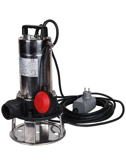 Купить SPD-0004-211100 STOUT Насос дренажный с режущим механизмом, с поплавком, корпус-чугун, кабель 10 м, 230V, Q=150 л/мин, H= 17 м (spd-0004-211100) по цене 87343 руб., в Санкт-Петебруге в интернет магазине 100-Систем, а также дургие товары STOUT из раздела Насосы дренажные и Насосы и насосное оборудование
