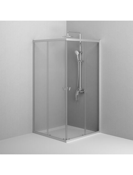 Купить W87G-403-100100-MT Sunny душ огражд квадратн, раздвижн двери 100x100 серебро,стекло прозрачн (w87g-403-100100-mt) по цене 30190 руб., в Санкт-Петебруге в интернет магазине 100-Систем, а также дургие товары AM.PM из раздела Душевые ограждения и Душевые кабины и ограждения