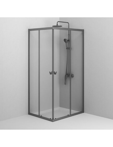 Купить W87G-403-10080-BT Sunny душ огражд прямоугольн, раздвижн двери 100x80 черный,стекло прозрачн (w87g-403-10080-bt) по цене 29490 руб., в Санкт-Петебруге в интернет магазине 100-Систем, а также дургие товары AM.PM из раздела Душевые ограждения и Душевые кабины и ограждения