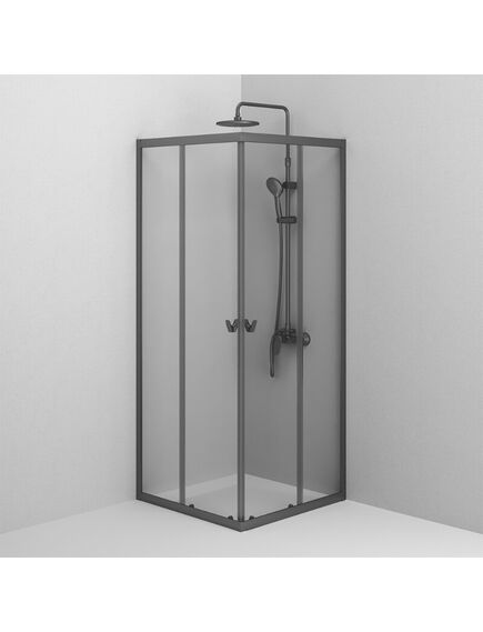 Купить W87G-403-8080-BT Sunny душ огражд квадратн, раздвижн двери 80x80 черный,стекло прозрачн (w87g-403-8080-bt) по цене 26490 руб., в Санкт-Петебруге в интернет магазине 100-Систем, а также дургие товары AM.PM из раздела Душевые ограждения и Душевые кабины и ограждения