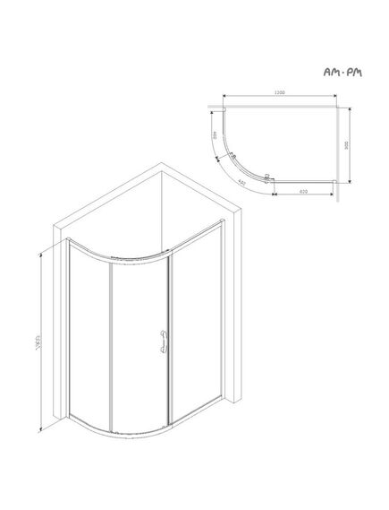 Купить W83UG-302U120MT Like Solo Slide 120 Душ. ограждение Like 120x80, стекло прозрачное, проф мат хром, б (w83ug-302u120mt) по цене 27490 руб., в Санкт-Петебруге в интернет магазине 100-Систем, а также дургие товары AM.PM из раздела Душевые ограждения и Душевые кабины и ограждения