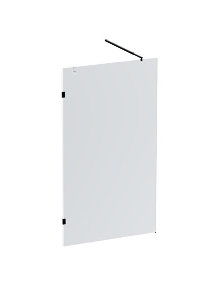 Купить W94UWI-110-F1-BTE X-Joy Душевая перегородка 110x195, стекло прозр. 8 мм + покрытие, фурнитура черный (w94uwi-110-f1-bte) по цене 19990 руб., в Санкт-Петебруге в интернет магазине 100-Систем, а также дургие товары AM.PM из раздела Душевые перегородки и Душевые двери, перегородки