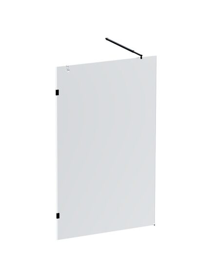 Купить W94UWI-120-F1-BTE X-Joy Душевая перегородка 120x195, стекло прозр. 8 мм + покрытие, фурнитура черный (w94uwi-120-f1-bte) по цене 21990 руб., в Санкт-Петебруге в интернет магазине 100-Систем, а также дургие товары AM.PM из раздела Душевые перегородки и Душевые двери, перегородки