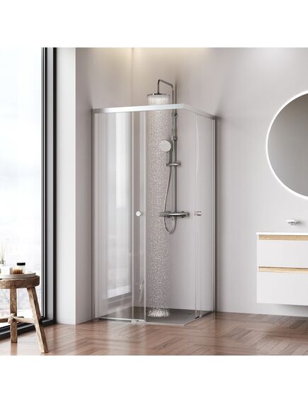 Купить W94G-403-9090-МТ1К X-joy душевое огражд квадратн.,раздвиж.двери 90x90 хром мат.,стекло прозрачн (w94g-403-9090-мт1к) по цене 28890 руб., в Санкт-Петебруге в интернет магазине 100-Систем, а также дургие товары AM.PM из раздела Душевые ограждения и Душевые кабины и ограждения