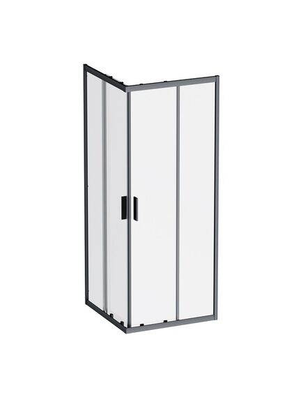Купить W90G-403-8080-BT Gem душевое огражд квадратн.,раздвиж.двери 80x80 черный мат.,стекло прозрачн (w90g-403-8080-bt) по цене 33990 руб., в Санкт-Петебруге в интернет магазине 100-Систем, а также дургие товары AM.PM из раздела Душевые ограждения и Душевые кабины и ограждения