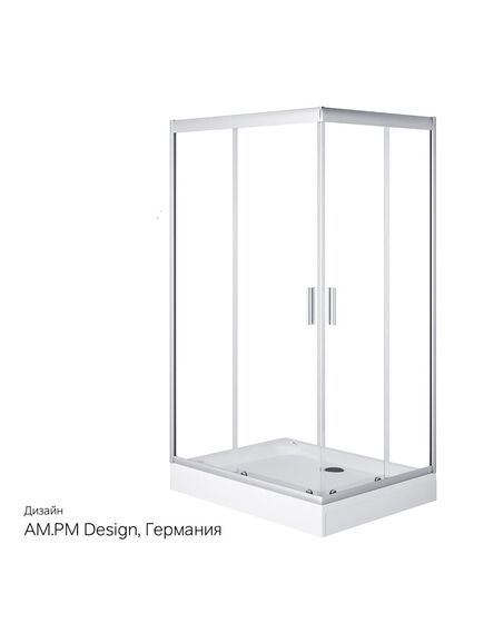 Купить W90G-404-120290-MT Gem Twin Slide 120x90. Душевое ограждение,120x90, профиль мат хром, стекло прозра (w90g-404-120290-mt) по цене 55790 руб., в Санкт-Петебруге в интернет магазине 100-Систем, а также дургие товары AM.PM из раздела Душевые ограждения и Душевые кабины и ограждения