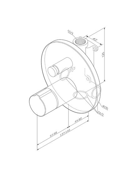 Купить F85A45700 X-Joy TouchReel смеситель д/ванны/душа, монтируемый в стену, хром, шт. (f85a45700) по цене 16590 руб., в Санкт-Петебруге в интернет магазине 100-Систем, а также дургие товары AM.PM из раздела Смесители для встраиваемых систем и Комплектующие для встраиваемых систем