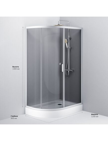 Купить W83G-302U120CG64 Like Solo Slide 120 Душ. ограждение Like 120x80, стекло тонированное, проф мат.серы (w83g-302u120cg64) по цене 26990 руб., в Санкт-Петебруге в интернет магазине 100-Систем, а также дургие товары AM.PM из раздела Душевые ограждения и Душевые кабины и ограждения