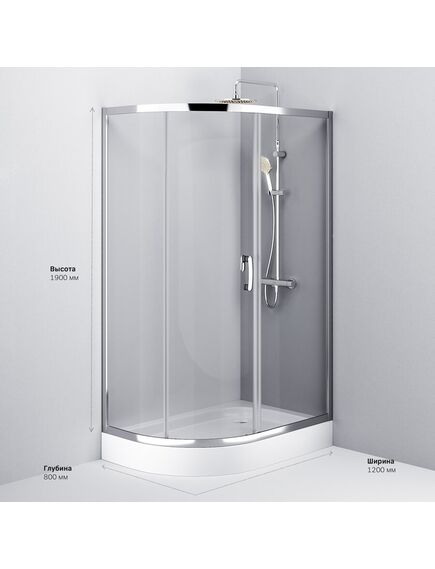 Купить W83G-302U120CT64 Like Solo Slide 120 Душ. ограждение Like 120x80, стекло прозрачное, проф мат.серый (w83g-302u120ct64) по цене 50990 руб., в Санкт-Петебруге в интернет магазине 100-Систем, а также дургие товары AM.PM из раздела Душевые ограждения и Душевые кабины и ограждения