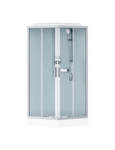 Купить W90C-403-090MT Gem Square кабина душевая 90x90, профиль матовый хром, стекло прозрачное (w90c-403-090mt) по цене 110990 руб., в Санкт-Петебруге в интернет магазине 100-Систем, а также дургие товары AM.PM из раздела Душевые кабины и Душевые кабины и ограждения