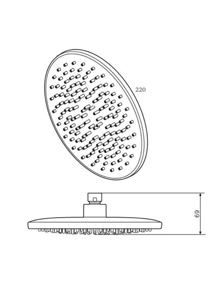 Купить F0590022 Gem верхний душ 220 мм, чёрный, шт. (f0590022) по цене 8490 руб., в Санкт-Петебруге в интернет магазине 100-Систем, а также дургие товары AM.PM из раздела Верхний душ и Комплектующие для встраиваемых систем