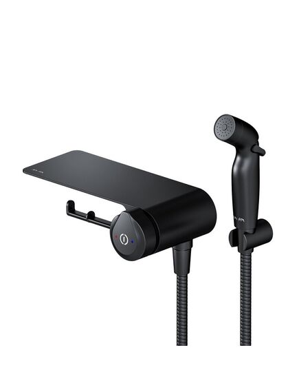 Купить F0H85A822 X-Joy TouchReel, гигиенический набор со смесителем для душа с полкой, держателем туалетной (f0h85a822) по цене 17790 руб., в Санкт-Петебруге в интернет магазине 100-Систем, а также дургие товары AM.PM из раздела Гигиенический душ со смесителем и Гигиенический душ