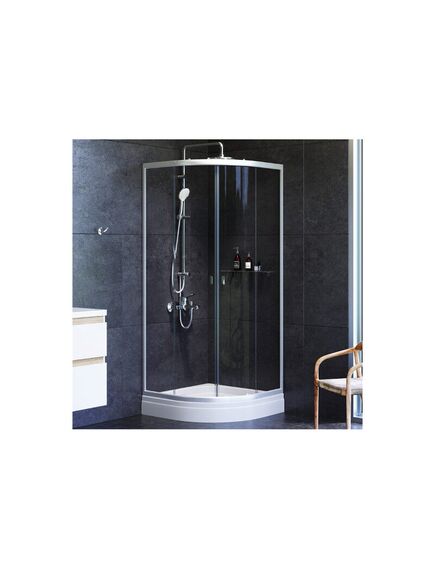 Купить W88E-205-080MT64 X-Joy Twin Slide,  Душевое ограждение c поддоном, 80x80, профиль мат хром (w88e-205-080mt64) по цене 50290 руб., в Санкт-Петебруге в интернет магазине 100-Систем, а также дургие товары AM.PM из раздела Душевые ограждения и Душевые кабины и ограждения