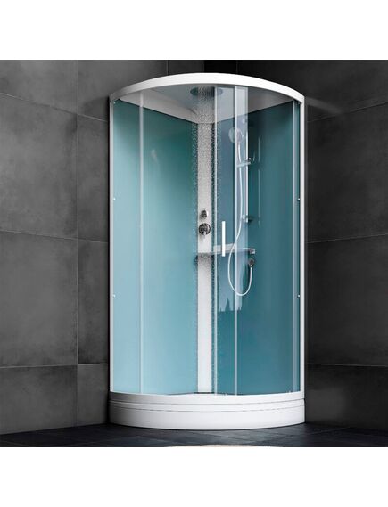 Купить W88C-401-090WT X-Joy кабина душевая  90x90, 1/4 круга,  профиль белый, стекло прозрачное (w88c-401-090wt) по цене 74490 руб., в Санкт-Петебруге в интернет магазине 100-Систем, а также дургие товары AM.PM из раздела Душевые кабины и Душевые кабины и ограждения
