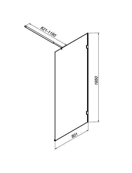 Купить W94WI-80-F1-MTE Душевая перегородка X-Joy 80x195, стекло прозр. 6 мм + покрытие, фурнитура мат хром (w94wi-80-f1-mte) по цене 13490 руб., в Санкт-Петебруге в интернет магазине 100-Систем, а также дургие товары AM.PM из раздела Душевые перегородки и Душевые двери, перегородки