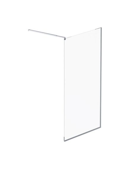 Купить W84WI-110-F1-MTE Душевая перегородка Func 110x200, стекло прозр. 8 мм + покрытие, профиль мат хром (w84wi-110-f1-mte) по цене 26990 руб., в Санкт-Петебруге в интернет магазине 100-Систем, а также дургие товары AM.PM из раздела Душевые перегородки и Душевые двери, перегородки