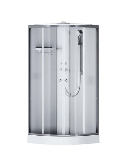 Купить W94C-401-090MT X-Joy кабина душевая  90x90, 1/4 круга,  профиль мат.хром, стекло прозрачное (w94c-401-090mt) по цене 54990 руб., в Санкт-Петебруге в интернет магазине 100-Систем, а также дургие товары AM.PM из раздела Душевые кабины и Душевые кабины и ограждения