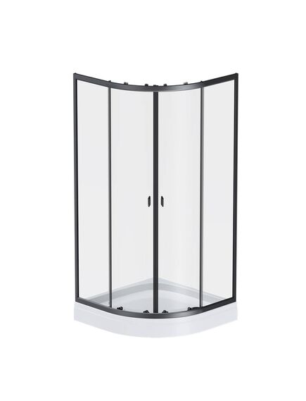 Купить W88E-205-080BT64 X-Joy Twin Slide,  Душевое ограждение c поддоном, 80x80, профиль черный (w88e-205-080bt64) по цене 50290 руб., в Санкт-Петебруге в интернет магазине 100-Систем, а также дургие товары AM.PM из раздела Душевые ограждения и Душевые кабины и ограждения