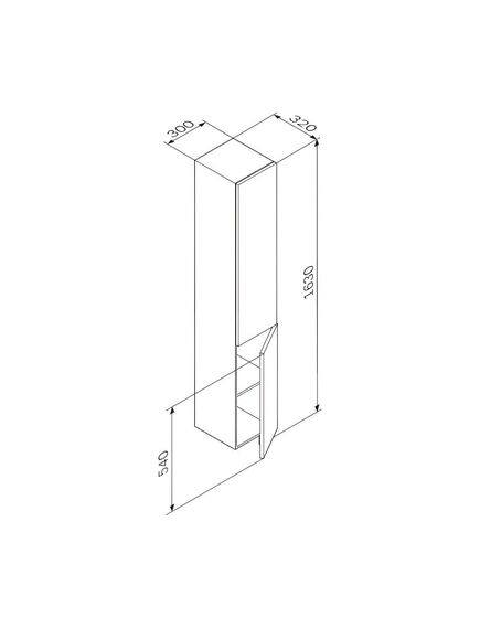 Купить M90CHR0306HF GEM, шкаф-колонна, подвесной, правый, 30 см, двери, push-to-open, цвет: орех (m90chr0306hf) по цене 22490 руб., в Санкт-Петебруге в интернет магазине 100-Систем, а также дургие товары AM.PM из раздела Пеналы и Пеналы, комоды, шкафы