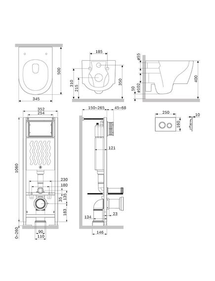 Купить IS110101.DX77C1700 Инсталляция Ergo Fit с клав L глянц белый с подвес унит Jupiter без ободка с сид (is110101.dx77c1700) по цене 50490 руб., в Санкт-Петебруге в интернет магазине 100-Систем, а также дургие товары AM.PM из раздела Готовые решения и Инсталляции