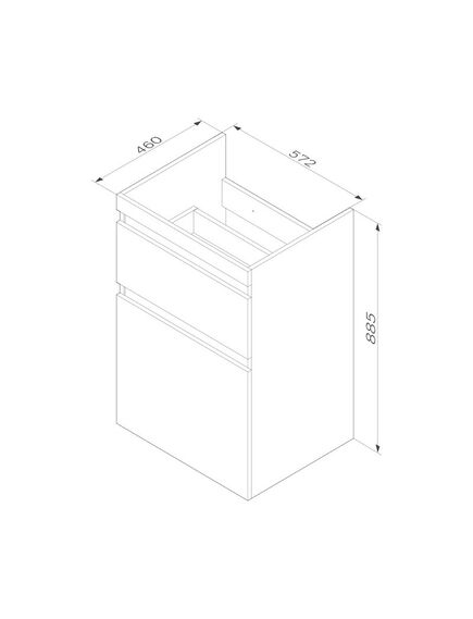 Купить M85AFSX0602WG X-Joy, База под столешницу для стиральной машины, напольная, 60 см, 2 ящика, белый гля (m85afsx0602wg) по цене 15790 руб., в Санкт-Петебруге в интернет магазине 100-Систем, а также дургие товары AM.PM из раздела Тумбы под раковину и Мебель для ванной комнаты
