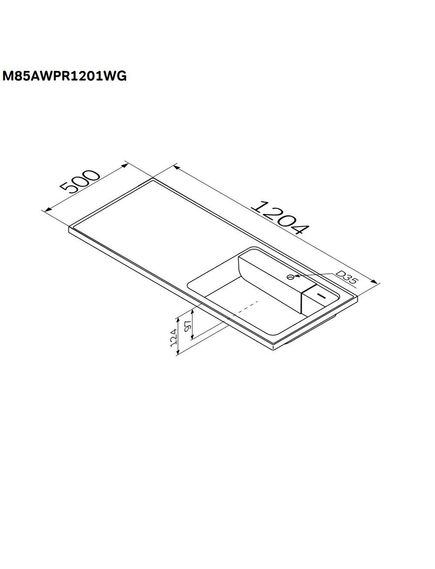 Купить M85AWPR1201WG X-Joy, Раковина над стиральной машиной, литьевой мрамор, правая, 120 см, белый глянец (m85awpr1201wg) по цене 22790 руб., в Санкт-Петебруге в интернет магазине 100-Систем, а также дургие товары AM.PM из раздела Раковины над стиральной машиной и Раковины и пьедесталы