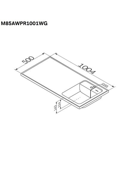 Купить M85AWPR1001WG X-Joy, Раковина над стиральной машиной, литьевой мрамор, правая, 100 см, белый глянец (m85awpr1001wg) по цене 26190 руб., в Санкт-Петебруге в интернет магазине 100-Систем, а также дургие товары AM.PM из раздела Раковины над стиральной машиной и Раковины и пьедесталы