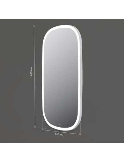 Купить M8FMOX0651WGH Зеркало универсальное с контурной LED-подсветкой, ИК- сенсором, вытянутое, 65*124см (m8fmox0651wgh) по цене 16990 руб., в Санкт-Петебруге в интернет магазине 100-Систем, а также дургие товары AM.PM из раздела Зеркала и Мебель для ванной комнаты