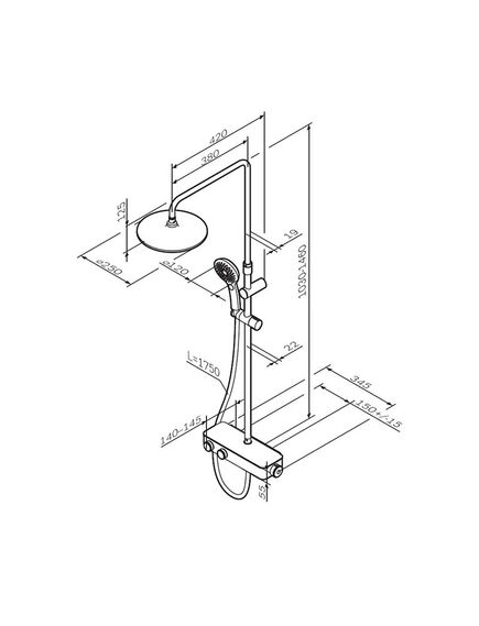 Купить F0750A422 Inspire V2.0, душевая система, набор: см-ль д/душа с термостатом, верхний душ d 250 мм, ру (f0750a422) по цене 98190 руб., в Санкт-Петебруге в интернет магазине 100-Систем, а также дургие товары AM.PM из раздела Душевые стойки и Душевые стойки, системы, панели, гарнитуры