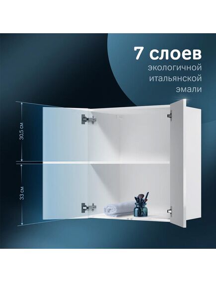 Купить M8FCH0602WG Func, шкаф с полками 60 см (В 700мм), цвет белый глянец (m8fch0602wg) по цене 12190 руб., в Санкт-Петебруге в интернет магазине 100-Систем, а также дургие товары AM.PM из раздела Шкафы и Пеналы, комоды, шкафы