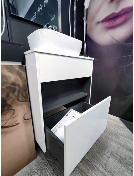 Купить M8FFUX0601WG Func, База с нишей, 1 ящик (pull-out), 60 см, цвет белый глянец (m8ffux0601wg) по цене 22790 руб., в Санкт-Петебруге в интернет магазине 100-Систем, а также дургие товары AM.PM из раздела Тумбы под раковину и Мебель для ванной комнаты