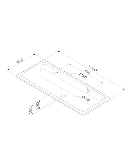 Купить M8FWPC1200WM Func, Раковина мебельная, литьевой мрамор, 120 см, цвет белый матовый (m8fwpc1200wm) по цене 23190 руб., в Санкт-Петебруге в интернет магазине 100-Систем, а также дургие товары AM.PM из раздела Встраиваемые раковины и Раковины и пьедесталы