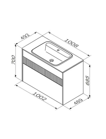 Купить M8FFUX1002WM Func, База 2 ящика (push-to-open), 100 см, цвет белый матовый (m8ffux1002wm) по цене 44290 руб., в Санкт-Петебруге в интернет магазине 100-Систем, а также дургие товары AM.PM из раздела Тумбы под раковину и Мебель для ванной комнаты