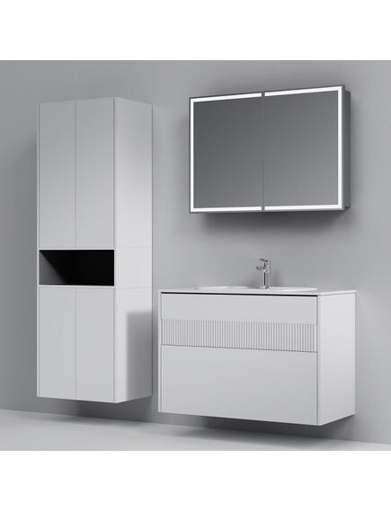 Купить M8FFUX1002WM Func, База 2 ящика (push-to-open), 100 см, цвет белый матовый (m8ffux1002wm) по цене 44290 руб., в Санкт-Петебруге в интернет магазине 100-Систем, а также дургие товары AM.PM из раздела Тумбы под раковину и Мебель для ванной комнаты