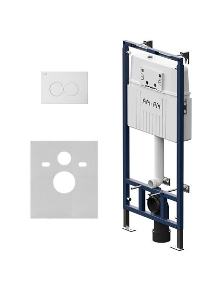 Купить I012710.0101 MasterFit инсталляция для подвесного унитаза с клавишей ProC L, бел глянц (i012710.0101) по цене 21790 руб., в Санкт-Петебруге в интернет магазине 100-Систем, а также дургие товары AM.PM из раздела Инсталляции для унитазов и Инсталляции
