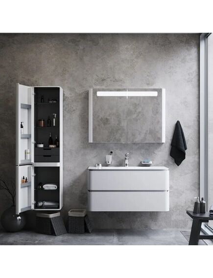 Купить M30CHL0406WG Sensation, Шкаф-колонна, подвесной, левый, 40 см, двери, белый, глянцевая, шт (m30chl0406wg) по цене 362490 руб., в Санкт-Петебруге в интернет магазине 100-Систем, а также дургие товары AM.PM из раздела Пеналы и Пеналы, комоды, шкафы