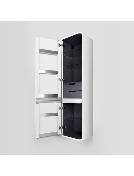 Купить M30CHL0406WG Sensation, Шкаф-колонна, подвесной, левый, 40 см, двери, белый, глянцевая, шт (m30chl0406wg) по цене 362490 руб., в Санкт-Петебруге в интернет магазине 100-Систем, а также дургие товары AM.PM из раздела Пеналы и Пеналы, комоды, шкафы